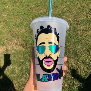 Custom bad bunny Starbucks reusable cold cup